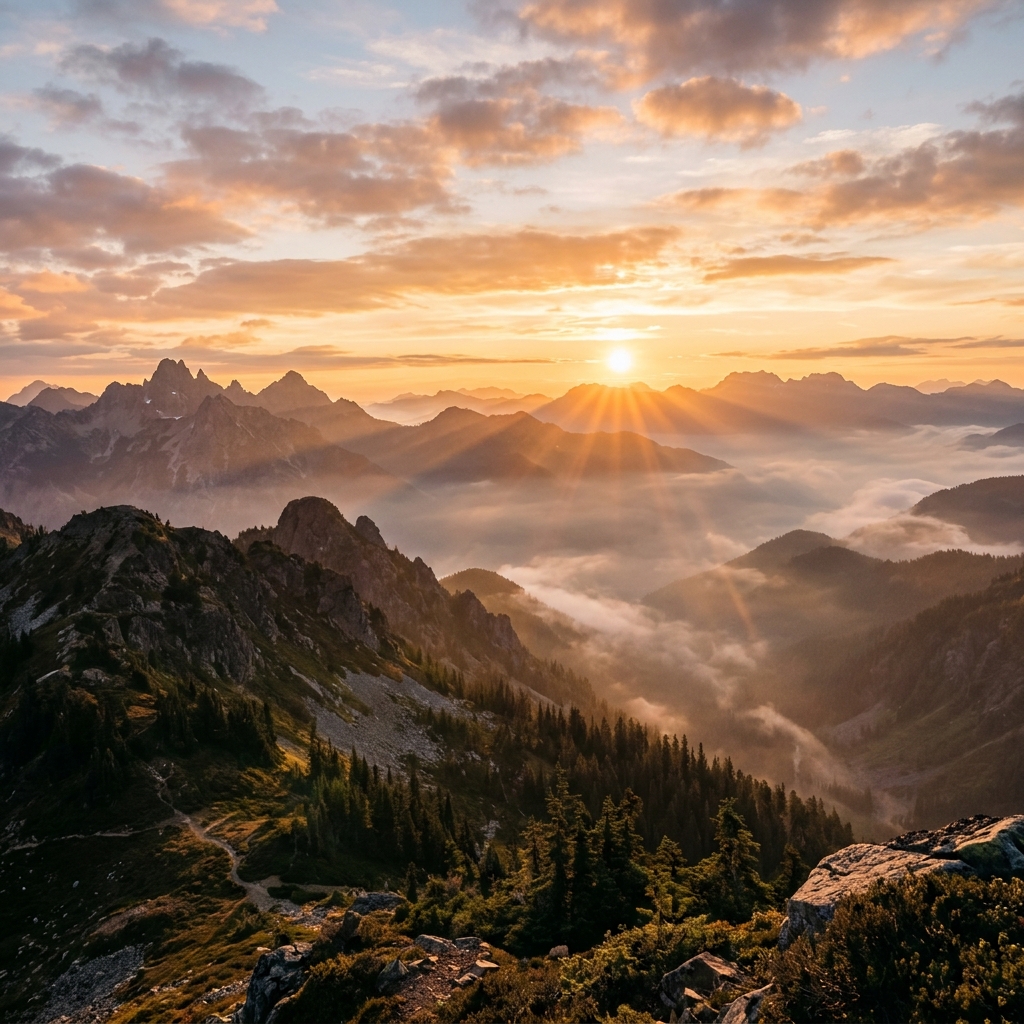 Sunrise greeting